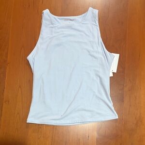 Pink Rose Sky Blue Women's Tank Top